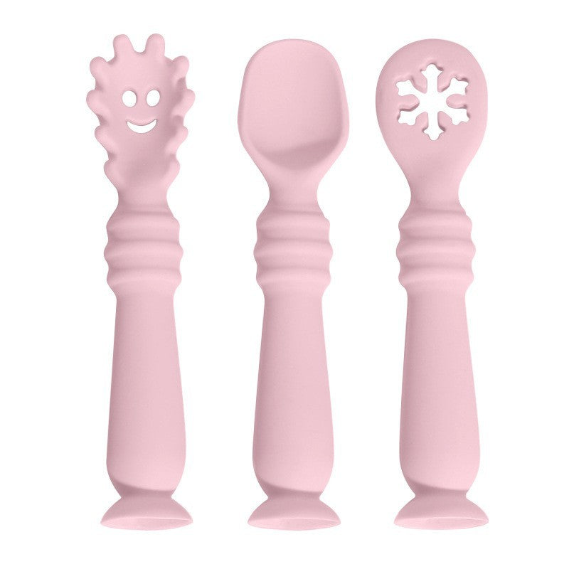 Wholesale Baby Eating Training Silicone Spoons